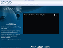 Tablet Screenshot of cdvideomfg.com